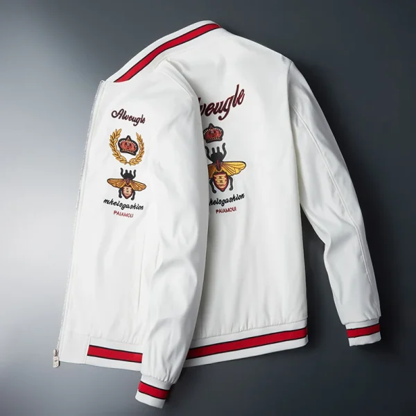 2025 Men's Slim Long-Sleeved Bomber Jacket with Zipper and Windbreaker for Men's Outwear Brand Clothes - Image 6