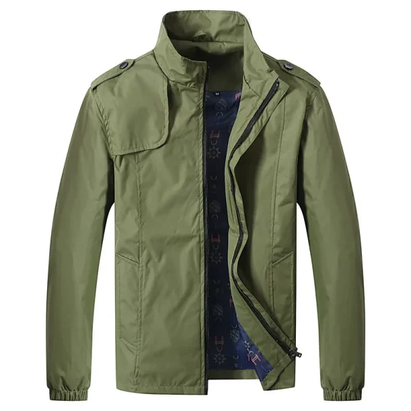 Men's 2025 Male Coat: Lightweight Bomber Jacket with Windbreaker Slim Fit Solid Windproof Men's Casual Jacket Casual Brand