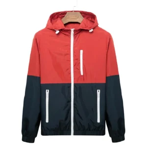 Men's Bomber Jackets in Contrast Colors, Lightweight Jackets, Casual Slim Stand Collar Jackets, Windbreakers, Available in 2025