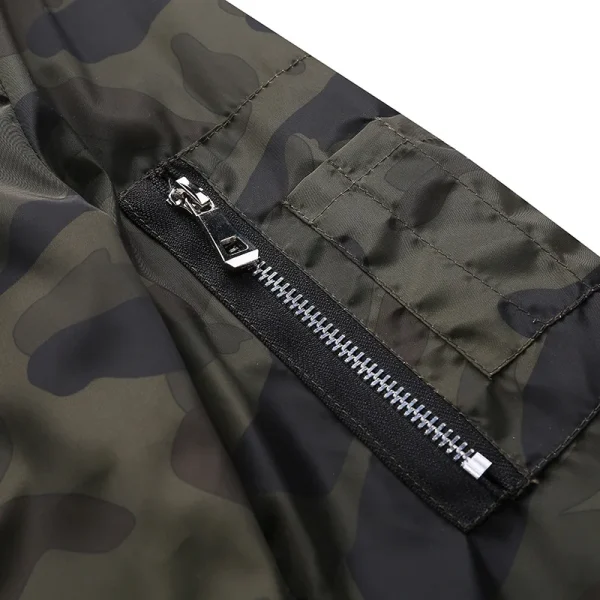 Men's camouflage jackets and coats for the fall of 2025 Men's Camo Bomber Jacket Plus Size Outwear Clothing Brand - Image 4