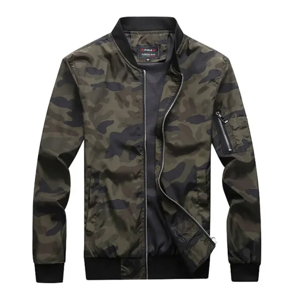 Men's camouflage jackets and coats for the fall of 2025 Men's Camo Bomber Jacket Plus Size Outwear Clothing Brand