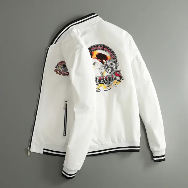 2025 Men's Slim Long-Sleeved Bomber Jacket with Zipper and Windbreaker for Men's Outwear Brand Clothes - Image 3