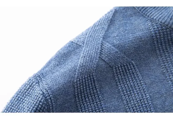 Premium Men's Autumn and Winter Warm Sweater, O-neck Solid Color Pullover Sweater, Daily Slim-fit Bottoming Shirt. - Image 13