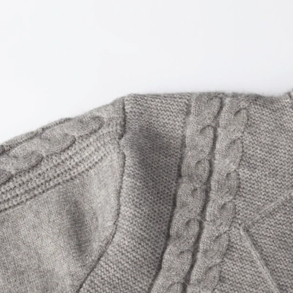 Men's Solid Color Long-Sleeved Warm Pullover, Half-Zip Pullover, Casual Everyday Wear, Premium Knitted Sweater. - Image 4