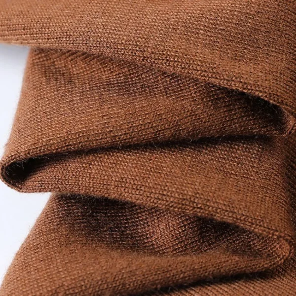 Men's POLO Shirt in Solid Color, Warm Winter Sweater, Stretchable Knit Sweater for Everyday Commuting. - Image 5