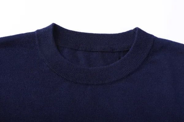 Superior Business Casual Knitted Sweater with Stripes at the O-neck. Youth Cozy Warm Sweater for Autumn.Stretchable - Image 7
