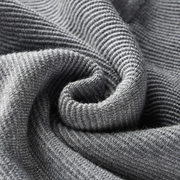 Business Casual Men's Versatile Knitted Pullover Sweater with Warm Collar for Autumn and Winter - Image 5