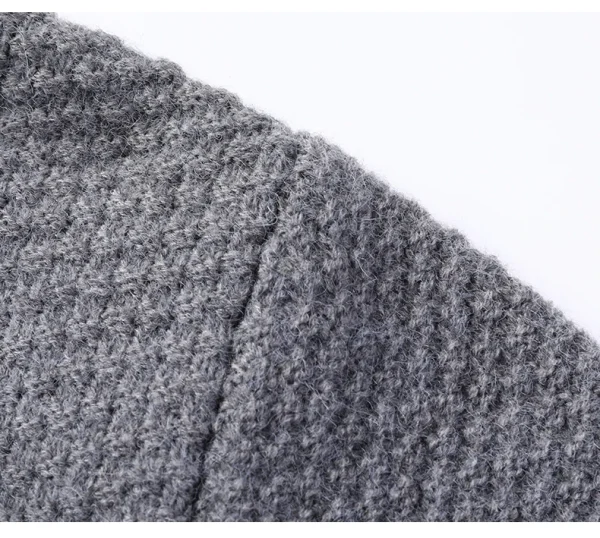 A trendy long-sleeved cardigan with a half-high collar, this new men's knitted sweater has retro twist. - Image 15