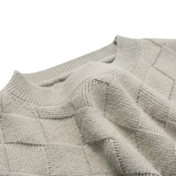 Grid of Solid Colors Premium Men's Warm Bottomed Pullover Sweater with a Loose Casual O-neck for Fall and Winter. - Image 23