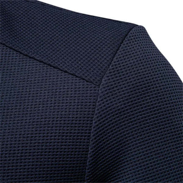 Warm Casual Zipper Pocket Outwear Jackets & Coats for Men: Men's Waffle Fleece Lined Bomber Jacket for Autumn and Winter - Image 3