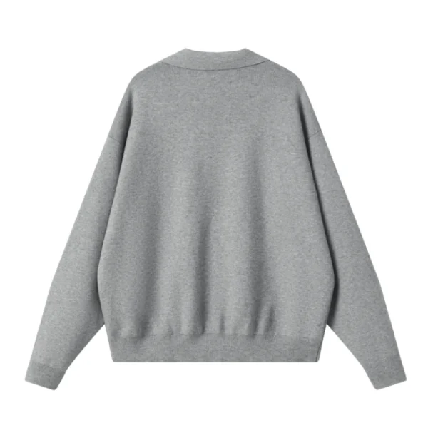 Solid-colored, heavy-duty sweatshirt Men's Loose Casual Solid Color Daily Commuting Sweater with a Base Shirt - Image 3