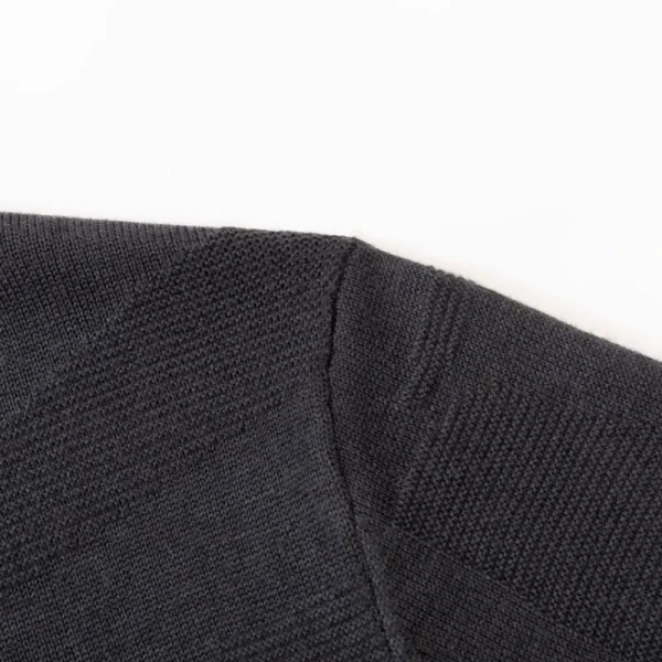 Wool Blend Premium Men's Warm Base Shirt for Autumn and Winter, O-neck Knit Pullover for Everyday Commuting - Image 3