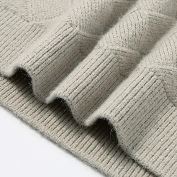 Grid of Solid Colors Premium Men's Warm Bottomed Pullover Sweater with a Loose Casual O-neck for Fall and Winter. - Image 25