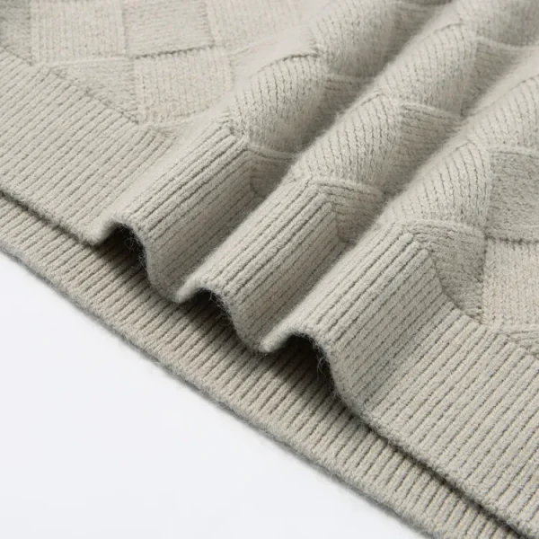 Grid of Solid Colors Premium Men's Warm Bottomed Pullover Sweater with a Loose Casual O-neck for Fall and Winter. - Image 30
