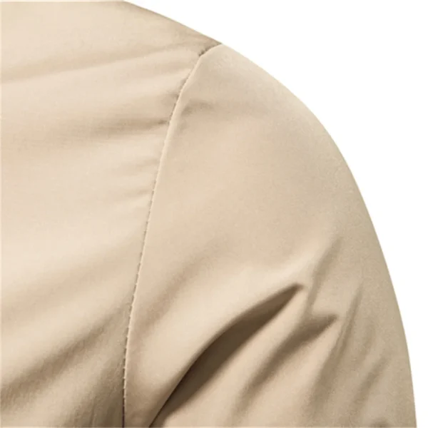 Men's Solid Color Bomber Jacket Men's Casual Slim Fit Baseball Jackets, New Autumn Style, Premium Men's Jackets - Image 3