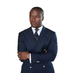 2024 High-End Navy Blue Peak Lapel Flat Front Two-Piece Jacket Sets, Blazer Office Outwear Costumes, and Formal Men's Suits