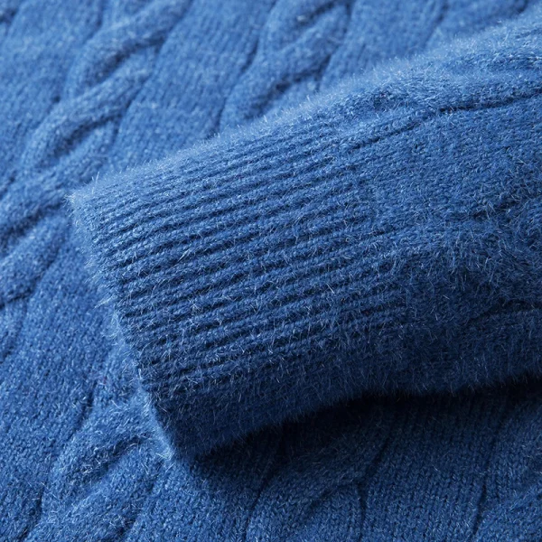 Premium British-style men's thickened o-neck sweater for everyday commuting to stay warm. - Image 4