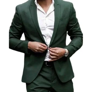 Luxurious Men's Suits of Superior Quality Two-piece sets of jackets and pants Intelligent Casual Office Work Outfits with a Single Breasted Peak Lapel Blazer Terno