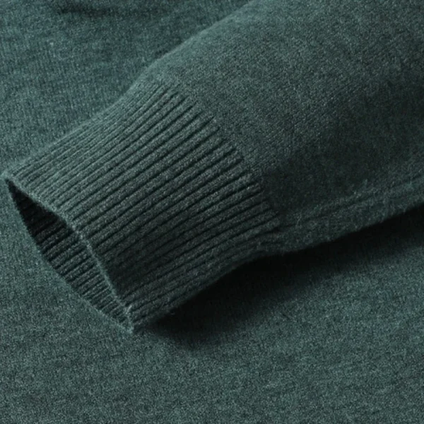 Men's long-sleeved, solid-colored, business casual sweater in the new autumnal style of 2025 A adaptable, elastic, and warm polo shirt - Image 5