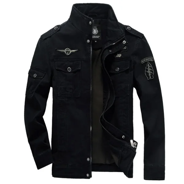 Male Brand Slothing Men's Bomber Jackets Plus Size Cotton Military Jacket Men's 2025 Autumn Soldier MA-1 Style Army Jackets - Image 2