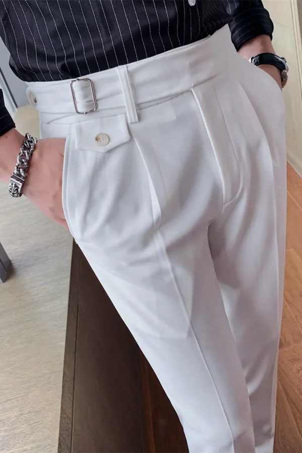 Superior White Wedding Dress Trousers Men's Business Suit Trousers Casual Slim Fit Formal Trousers Pantalon Costume - Image 6