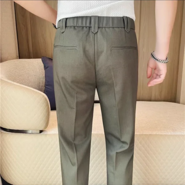 Men's New Tapered Pants, Business Formal Wear, Fashion and Young Casual Pants, Non-Ironing All-Matching - Image 2