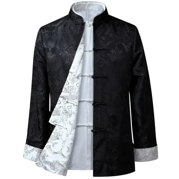 Kung Fu Coats Chinese Styling New Dragon Year Shirt Traditional Chinese Clothing Jackets: Tang Suit Jacket Clothing for Men by Hanfu - Image 4