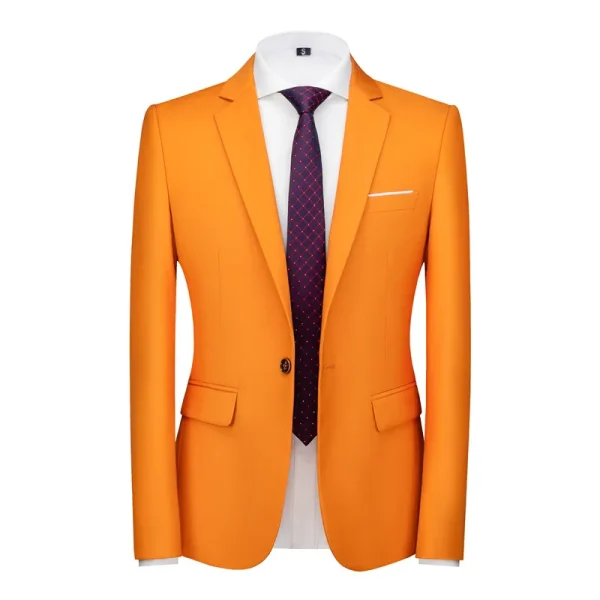 Men's Candy Colors Slim Blazer Jacket for Business, Social Club, Office, Casual, and Tuxedo Wear