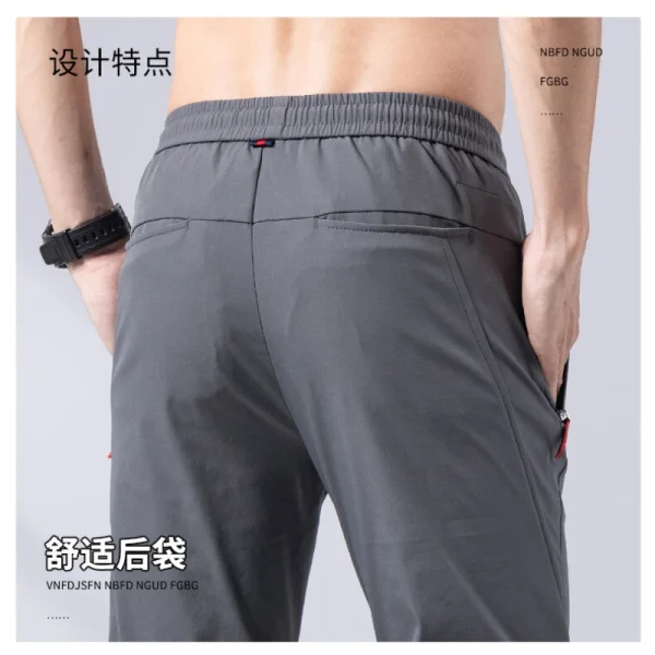 Long pants for men that are comfortable, have a drawstring waist, come in a variety of colors, are lightweight, and are long-lasting for daily use - Image 3