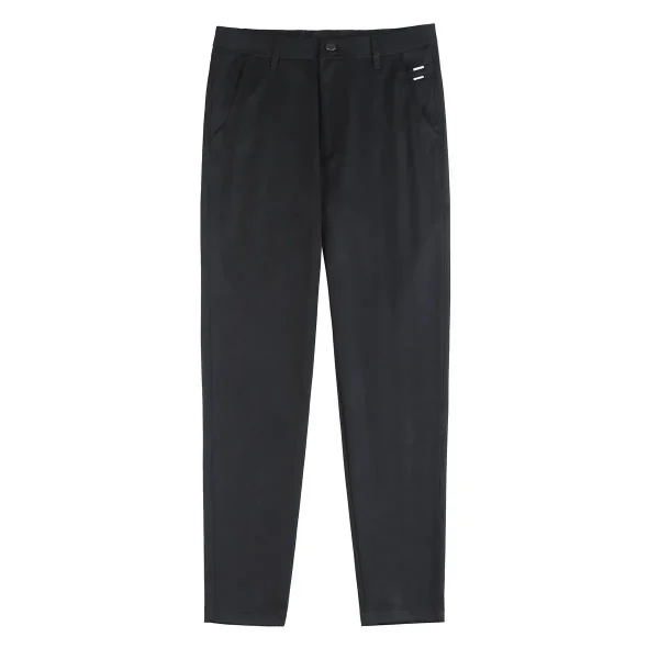 Fashionable Men's White Slim Fit Trousers: Cozy, Contemporary Style for Both Formal and Casual Wear Stretchable Leggings - Image 5
