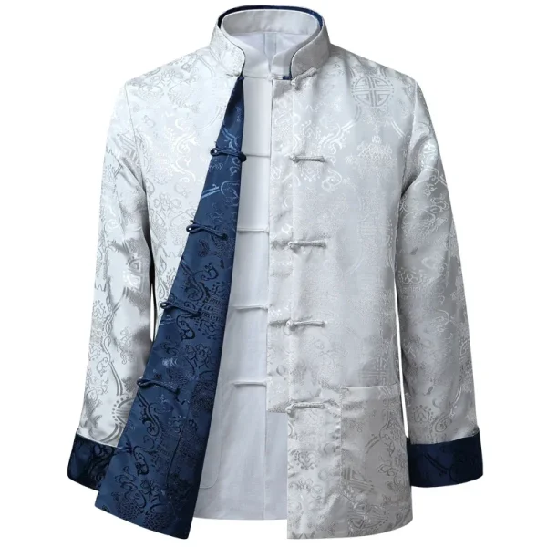 Kung Fu Coats Chinese Styling New Dragon Year Shirt Traditional Chinese Clothing Jackets: Tang Suit Jacket Clothing for Men by Hanfu - Image 6