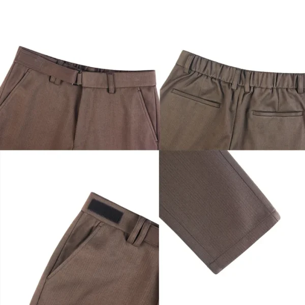 Men's business and casual trousers made of thickened autumn and winter warm wool, perfect for everyday commuting. - Image 5