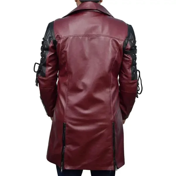 Fashion Moto Biker Outwear Men's Punk Style Motorcycle Jackets Men's Long Leather Jacket Gothic Vintage PU Leather Trench Coats - Image 2