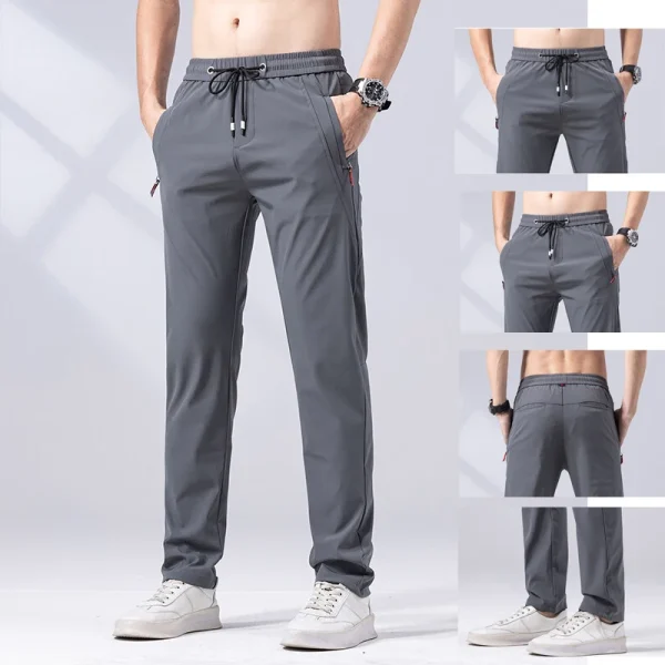 Long pants for men that are comfortable, have a drawstring waist, come in a variety of colors, are lightweight, and are long-lasting for daily use - Image 2