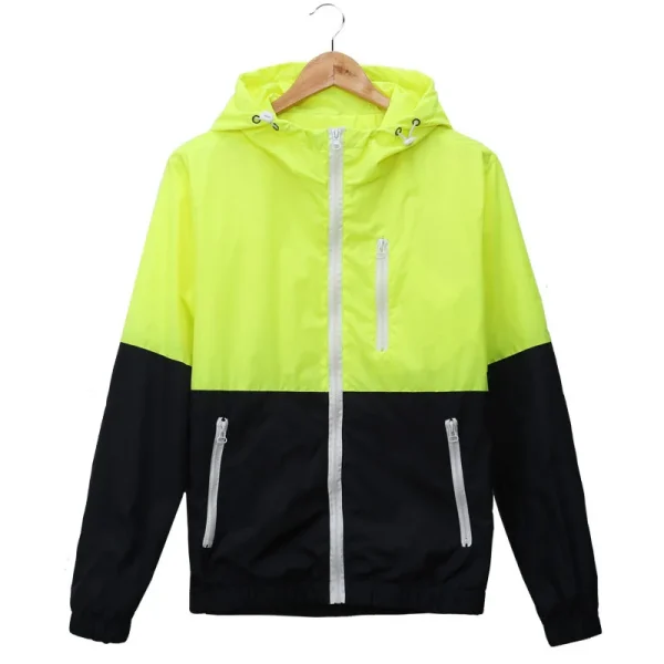 Men's Windbreaker Casual Spring Autumn Lightweight Jacket 2025 New Arrival Hooded Zipper-up Jackets in Contrasting Colors: Affordable Outwear